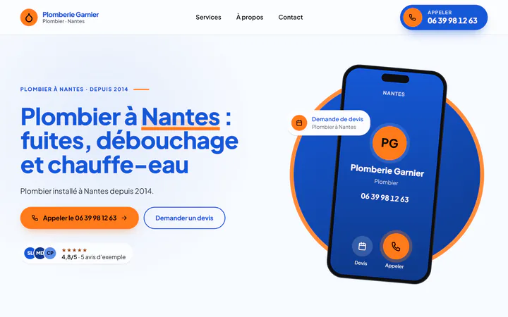Plomberie Garnier, plombier à Nantes